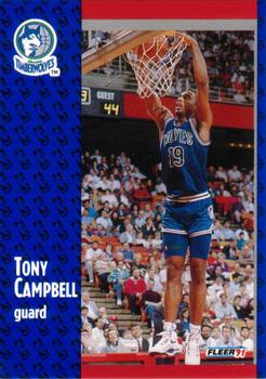 1991-92 Fleer #121 Tony Campbell Front