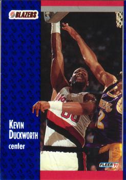 1991-92 Fleer #169 Kevin Duckworth Front