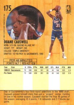 1991-92 Fleer #175 Duane Causwell Back