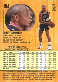 1991-92 Fleer #184 Terry Cummings Back