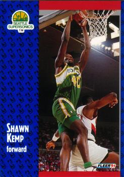 1991-92 Fleer #192 Shawn Kemp Front