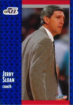 1991-92 Fleer #202 Jerry Sloan Front