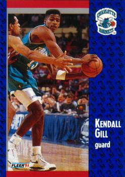 1991-92 Fleer #20 Kendall Gill Front