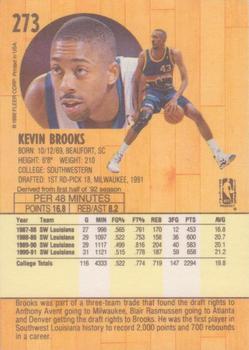 1991-92 Fleer #273 Kevin Brooks Back