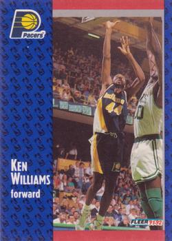 1991-92 Fleer #295 Ken Williams Front
