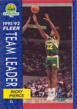 1991-92 Fleer #396 Ricky Pierce Front