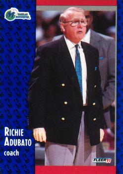 1991-92 Fleer #42 Richie Adubato Front