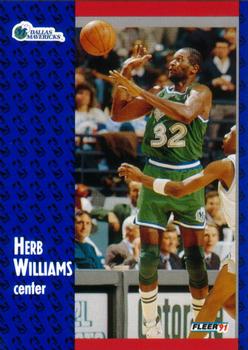 1991-92 Fleer #48 Herb Williams Front