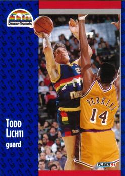 1991-92 Fleer #51 Todd Lichti Front