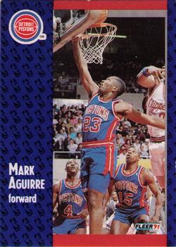 1991-92 Fleer #57 Mark Aguirre Front
