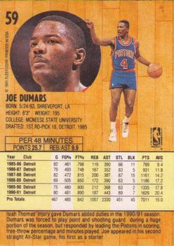 1991-92 Fleer #59 Joe Dumars Back
