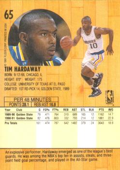 1991-92 Fleer #65 Tim Hardaway Back