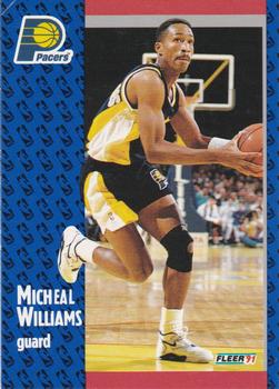1991-92 Fleer #88 Micheal Williams Front