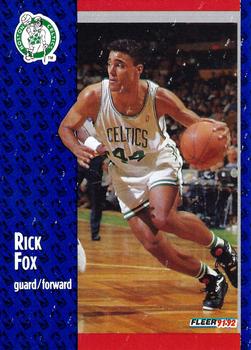 1991-92 Fleer #248 Rick Fox Front