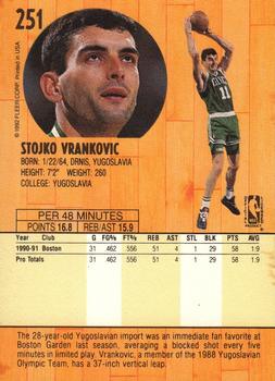 1991-92 Fleer #251 Stojko Vrankovic Back
