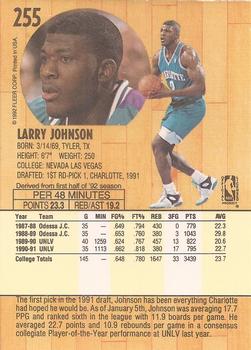 1991-92 Fleer #255 Larry Johnson Back
