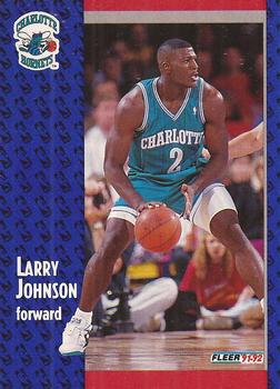 1991-92 Fleer #255 Larry Johnson Front