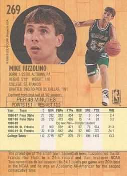 1991-92 Fleer #269 Mike Iuzzolino Back