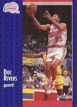 1991-92 Fleer #298 Doc Rivers Front