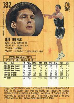 1991-92 Fleer #332 Jeff Turner Back