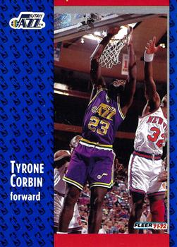 1991-92 Fleer #364 Tyrone Corbin Front