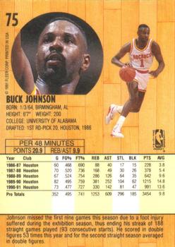1991-92 Fleer #75 Buck Johnson Back