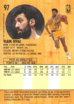 1991-92 Fleer #97 Vlade Divac Back
