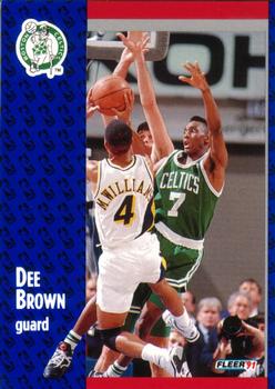 1991-92 Fleer #9 Dee Brown Front