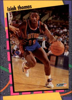 1991-92 Fleer - NBA Schoolyard Stars #2 Isiah Thomas Front