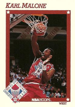 1991-92 Hoops #267 Karl Malone Front