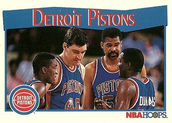 1991-92 Hoops #281 Detroit Pistons Front