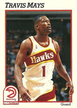 1991-92 Hoops #335 Travis Mays Front