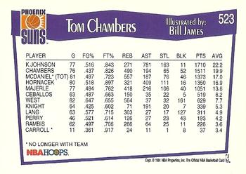 1991-92 Hoops #523 Tom Chambers Back