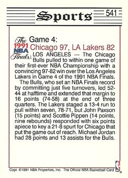 1991-92 Hoops #541 Bulls One Game Away From NBA Title Back