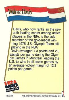 1991-92 Hoops #557 Walter Davis Back