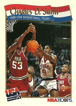 1991-92 Hoops #574 Charles D. Smith Front
