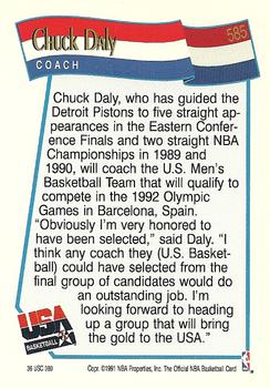 1991-92 Hoops #585 Chuck Daly Back