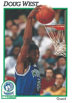1991-92 Hoops #397 Doug West Front