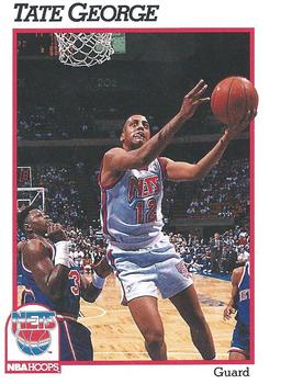 1991-92 Hoops #400 Tate George Front