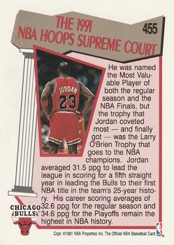 1991-92 Hoops #455 Michael Jordan Back