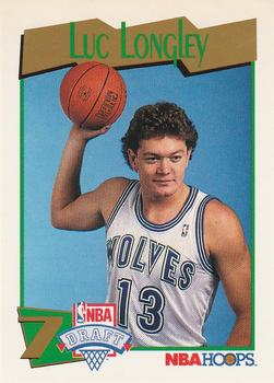 1991-92 Hoops #552 Luc Longley Front