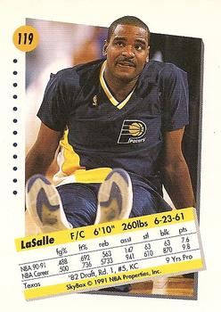 1991-92 SkyBox #119 LaSalle Thompson Back