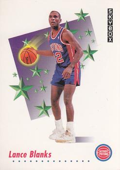 1991-92 SkyBox #493 Lance Blanks Front