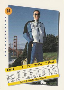 1991-92 SkyBox #96 Chris Mullin Back
