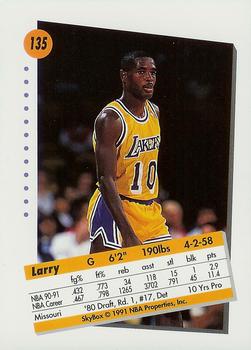 1991-92 SkyBox #135 Larry Drew Back