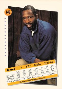 1991-92 SkyBox #143 James Worthy Back