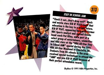 1991-92 SkyBox #313 Stay In School Jam Back