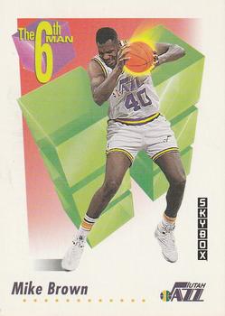 1991-92 SkyBox #457 Mike Brown Front