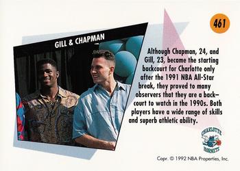 1991-92 SkyBox #461 Rex Chapman / Kendall Gill Back