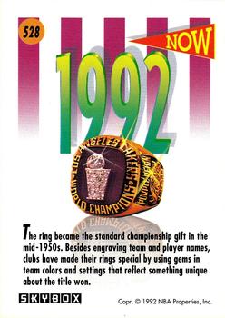 1991-92 SkyBox #528 The Championship Gift Back